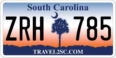 SC license plate ZRH785