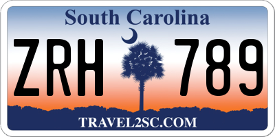 SC license plate ZRH789