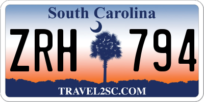 SC license plate ZRH794