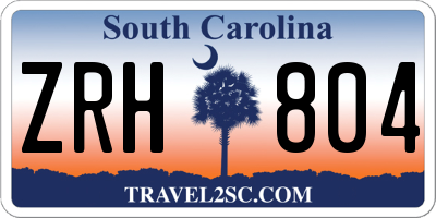 SC license plate ZRH804