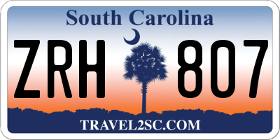 SC license plate ZRH807