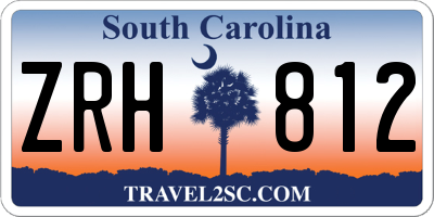 SC license plate ZRH812