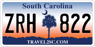 SC license plate ZRH822