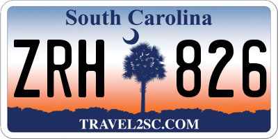 SC license plate ZRH826