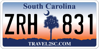 SC license plate ZRH831