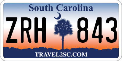 SC license plate ZRH843