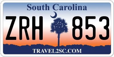 SC license plate ZRH853