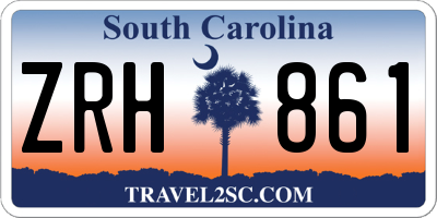 SC license plate ZRH861