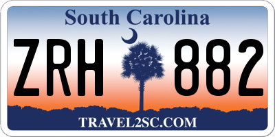 SC license plate ZRH882