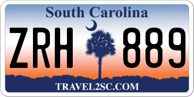 SC license plate ZRH889