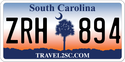 SC license plate ZRH894