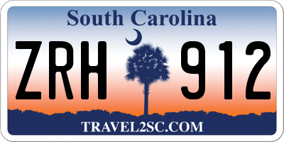 SC license plate ZRH912