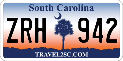 SC license plate ZRH942