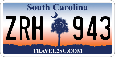 SC license plate ZRH943