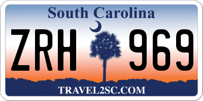 SC license plate ZRH969