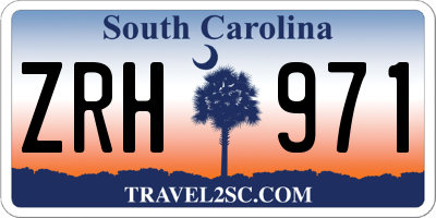 SC license plate ZRH971