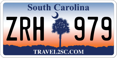 SC license plate ZRH979