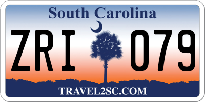 SC license plate ZRI079