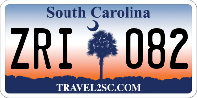 SC license plate ZRI082