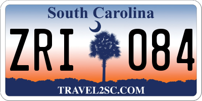 SC license plate ZRI084