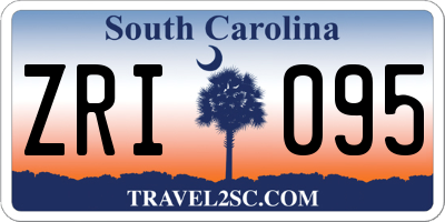 SC license plate ZRI095