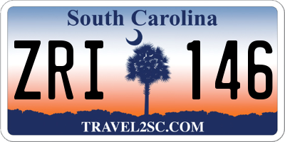 SC license plate ZRI146