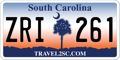 SC license plate ZRI261