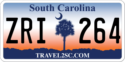 SC license plate ZRI264