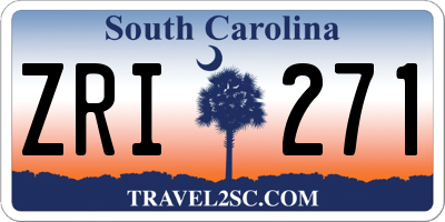 SC license plate ZRI271