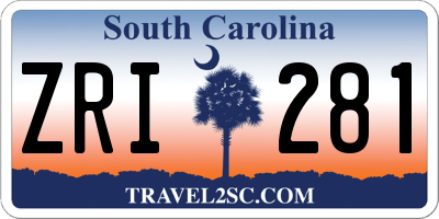 SC license plate ZRI281