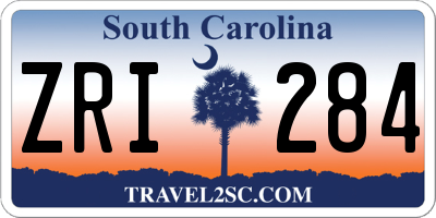 SC license plate ZRI284