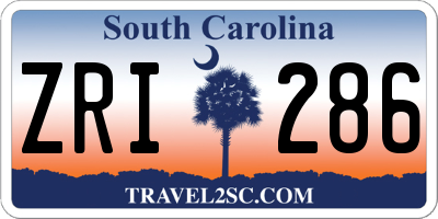 SC license plate ZRI286