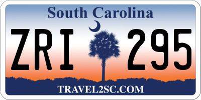 SC license plate ZRI295