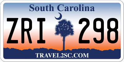 SC license plate ZRI298