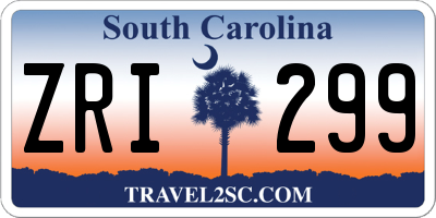SC license plate ZRI299