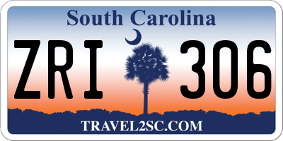 SC license plate ZRI306