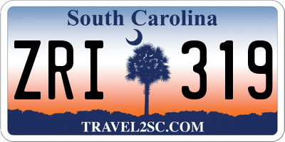 SC license plate ZRI319