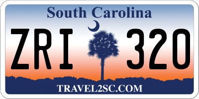 SC license plate ZRI320