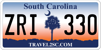 SC license plate ZRI330
