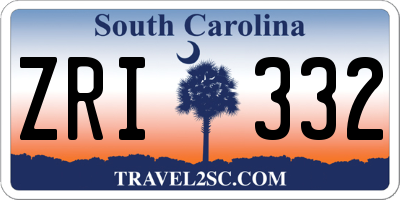 SC license plate ZRI332