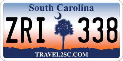 SC license plate ZRI338