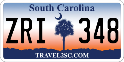 SC license plate ZRI348