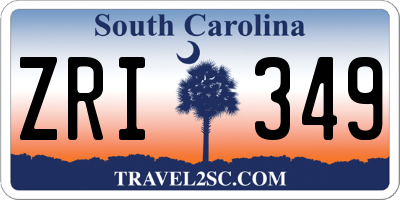 SC license plate ZRI349