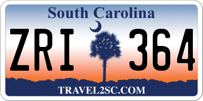 SC license plate ZRI364