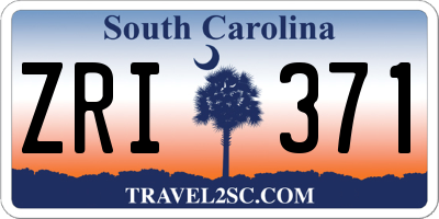 SC license plate ZRI371