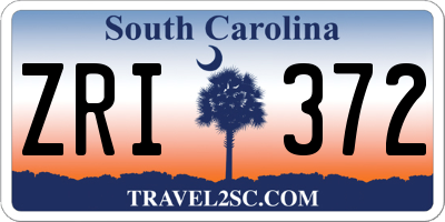 SC license plate ZRI372