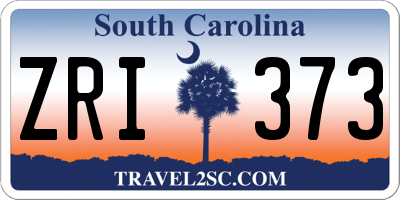 SC license plate ZRI373