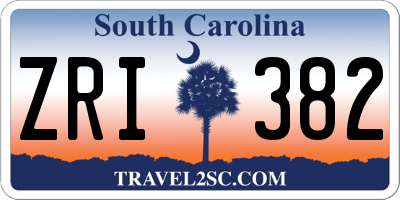 SC license plate ZRI382