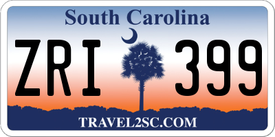 SC license plate ZRI399