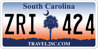 SC license plate ZRI424